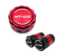 Depósito Líquido Freno Tapa Para MT125 Mt 125 MT-125 2008-2019 Motocicleta CNC Depósito De Líquido Freno Trasero Tapa Cilindro Y Tapas Válvula Neumático