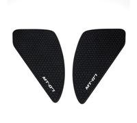 Deposito Pegatina Adhesivo Para Depósito Combustible Para Yamaha MT07, MT-07, FZ07, FZ-07 2024, 2025, 2026, MT FZ 07 Almohadilla Protectora Lateral Moto Tanque Almohadilla Adhesivo(negro 3)