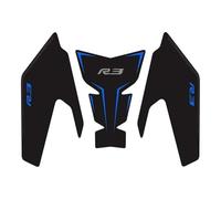 Depósito Pegatina Pegatina Lateral Depósito De Combustible Motocicleta Para YAMAHA YZFR3 YZF R3 YZF-R3 2019-2026 Goma Almohadilla Antideslizante Adhesivo Protector Tanque Motocicleta(Azul)