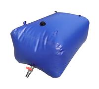 Depósito portátil de almacenamiento de agua de 1500 litros con espiga, contenedor de agua de emergencia al aire libre para agricultura resistente a la sequía y riego de RV, bolsa de agua de gran