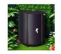 Depósito portátil de recolección de agua de lluvia de 160 litros, sistema de almacenamiento de agua al aire libre, depósito eficiente de recogida de agua de lluvia para uso doméstico