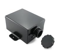 Depósito Refrigerante Depósito Tanque De Expansión De Refrigerante De Aluminio Universal AN8 De 1,2 L, Depósito Expansión Agua, Depósito Desbordamiento Radiador, Kit De Accesorios(Black)