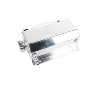 Depósito Universal De Aceite De Aluminio De 1 L O 2 L Para Refrigerante De Motor, Radiador, Tanque Desbordamiento Con Tapón De Drenaje Y Respiradero.(2LYH-Silver)