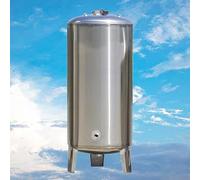 Depósito vertical de bomba de pozo con kit de montaje, tanque de presión de acero inoxidable para sistemas de agua para el hogar, jardín y agricultura