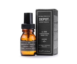 Depot, 500 beard & mustache specifics no. 505, beard oil, leather & wo
