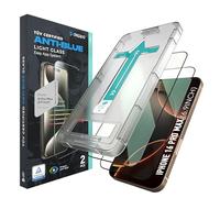 Deppa |2 Piezas| Protector de Pantalla Anti Luz Azul [Certificado] para [Cobertura Total] con Kit de Fácil Instalación - Protección Ocular Vidrio (iPhone 16 Pro Max (6.9'))