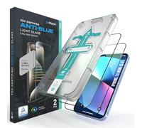 Deppa |2 Piezas| Protector de Pantalla Anti Luz Azul [Certificado] para iPhone 13 Mini (5.4') [Cobertura Total] con Kit de Fácil Instalación - Protección Ocular Vidrio