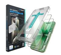 Deppa | 2 Piezas | Protector de Pantalla Anti Luz Azul para iPhone 17/iPhone 16 Pro (6.3") [Certificado] [Cobertura Total] con Kit de Fácil Instalación - Vidrio de Protección Ocular