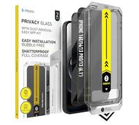 Deppa | 2 Piezas | Protector de Pantalla con Kit de Instalación Inteligente | Anti-Polvo y Sin Burbujas| Cobertura Completa | Ultra Transparente (Antiespía, iPhone 16e/iPhone 14/13Pro/13(6.1'))