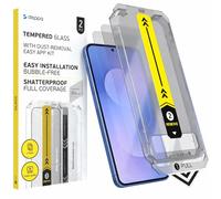 Deppa [2 Piezas Protector de Pantalla para Samsung S25 FE (6.7') de Vidrio Templado 9H, Antihuellas, Resistente a Arañazos, con Kit de Fácil Instalación y Cobertura Completa