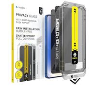 Deppa 2x Privacidad Protector de Pantalla para Samsung S25+Plus, S24+Plus (6.7') Cristal Templado Anti-Espía con Kit de Instalación Fácil, Antihuellas, Resistente a Arañazos