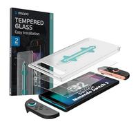 Deppa Protector de Pantalla para Nintendo Switch 2 Antirreflejos| 2 Piezas Cristal Templado Ultra HD | Dureza 9H | Antirrayaduras | Cobertura Completa | Fácil Instalación Sin Burbujas