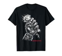 Deprecated Robotic Cyborg Hand Pixel Rose Dystopian Decay Camiseta