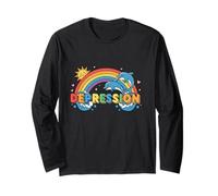 DEPRESIÓN con Arco Iris Y Delfines Manga Larga