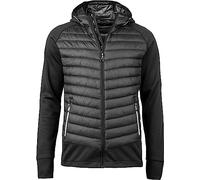 Deproc Active Forro Polar para Hombre, Cortavientos, Chaqueta de Entretiempo Mirk Peak Men, Negro, S
