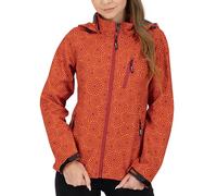 DEPROC-Active Chaqueta softshell para mujer con capucha extraíble, cortavientos Shelby Peak