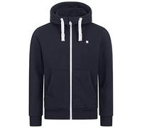 DEPROC-Active Finncmyk-Sudadera Hombre con Capucha, Forro Polar, Cortavientos con Cremallera, Azul Marino, L