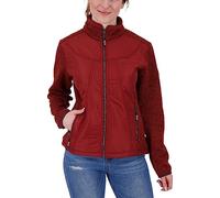 Deproc Active Forro Polar para Mujer, Chaqueta de Entretiempo, Cortavientos, Rodell III, Rojo Oscuro, 34