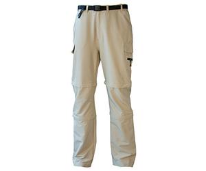 DEPROC-Active Pantalones de Trekking y Senderismo Mujer Kenora de Double Zip Off, Todo el año, Mujer, Color Beige - Arena, tamaño 21