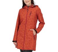 DEPROC-Active Shelby Long - Chaqueta de entretiempo para mujer, resistente al viento y al agua, chaqueta corta para primavera y otoño, abrigo softshell