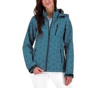 Deproc Active Shelby Peak-Chaqueta de Entretiempo con Capucha Desmontable para Mujer Softshell, Azul Marino, 44