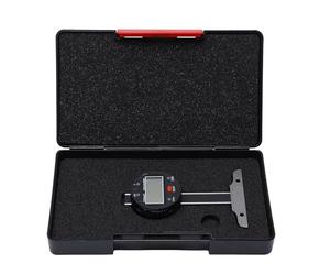 Depth Gauge Electronic Depth Gage 0-50.8 mm High Accuracy 0.001 mm LCD Display with USB Port for Precision Measuring Tools, Alloy Steel Construction