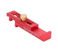 Depth Measuring Ruler, Woodworking Depth Gauge with Lockable Design, Aluminium Alloy Saw Gaps Gauge for Accurate 5-40mm Cutting and Slotting, Compact Mini Depth Line Ruler for Tabl (T2)