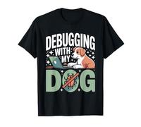 Depuración con mi Perro Programador Divertido Codificación Camiseta