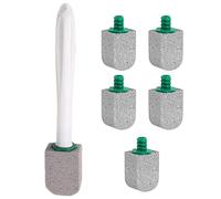 Depurador de inodoro, vara de limpieza de inodoro | Borrador quitamanchas para inodoro | Accesorios de limpieza profunda, cepillo de limpieza para inodoro sin arañazos con cabezales de repuesto para e