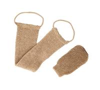 Depurador de la Espalda de Cáñamo Exfoliante Correa Trasera Correa de Depurador de Cuerpo con Guante para Limpieza Profunda Relaja tu Cuerpo