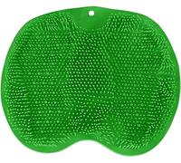 Depurador de pies para ducha, estera masajeadora limpiadora de pies con ventosas antideslizantes, para exfoliar la piel muerta, cuidado de los pies, masaje de pies (Verde)