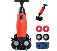 Depurador de suelo inalámbrico, 17 pulgadas de doble cepillo, motores de 250 W, 1200 m²/H, tanques de 4,5 L + 7,5 L, giro de 360 °