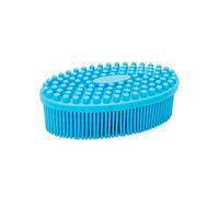 Depurador exfoliante de silicona para ducha, cepillo de cuerpo para ducha para hombres y mujeres, limpiador exfoliante para rascador trasero (azul)