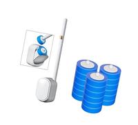 Depuradores de inodoro desechables sostenibles con almohadilla de limpieza soluble, no requiere instalación, 47,5 cm para control de olores en espacios pequeños