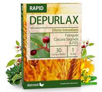 Dietmed – Pastillas Depurlax Rapid con Cáscara Sagrada, Sen, Frángula y FOS – 30 comprimidos