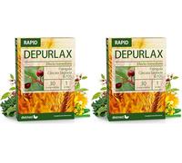 Depurlax Rapid con Cáscara Sagrada, Sen, Frángula y FOS - Apoya el Tránsito Intestinal, Efecto Laxante y Detox - Bienestar Digestivo - Laxante Rápido - 30 comprimidos Dietmed (Paquete de 2)