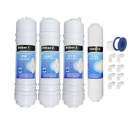 Depurtek | Kit Osmosis Inversa 4 Filtros CS | Alta Rendimiento Compatibilidad | Carbono | Depuración