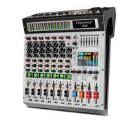 Depusheng AG8 - Mezclador de audio profesional de 8 canales con reproductor de MP3, grabación USB, con agrupación y 2 interfaces AUX, efecto 99DSP para profesionales y principiantes