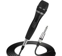 Depusheng C3 Micrófono Vocal Dinámico Profesional Bobina Móvil Micrófono de Mano Unidireccional Cardioide Dinámico con Interruptor de Encendido/Apagado para Canto en Escenario, Karaoke y Habla