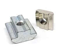 DEPYEE 20 Piezas M3 M4 M5 M6 M8 M10 Tuerca Deslizante de Bloque en Forma de T for riel de Perfil de Aluminio Serie 20 30 40 45(Sliding Nut,45 Series M6)