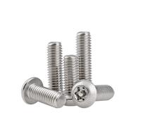 DEPYEE 4-30 Piezas M5 M6 M8 Acero Inoxidable A2 Tornillo Torx de Cabeza Redonda con Pilar Sus 304 Tornillos de Cabeza de Seguridad de Seis lóbulos(M8x35 (5pcs))