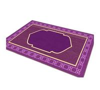 DEPYEE Alfombra de adoración for el hogar, Alfombra de Terciopelo de Cristal, Viento Nacional, for arrodillarse, oración, 1 ud.(Purple,500MMx800MM)