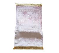 DEPYEE Alfombra de oración, Alfombra de adoración, Alfombra de Fieltro Lavable a máquina, Regalo de Viaje de Ramadán, alfombras Suaves, 1 ud.(I)