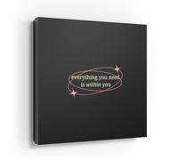 DEQORI Caja para llaves con impresión UV, diseño de brújula interior, aprox. 30 x 30 cm, caja de llaves plana y moderna con diseño impreso, caja de pared para pasillo, oficina, apartamento y entrada