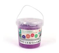 DEQUBE- Bote 900 gr. Arena mágica - Arena sensorial Suave, y Reutilizable - Juego Creativo - Color Morado (Deqube 912D00321)