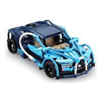 DEQUBE Cada Blue Phantom 6 en 1 - 509 Piezas - Pull Back - Coche, Motocicleta, Quad - Juguete de construcción - Para +6 años
