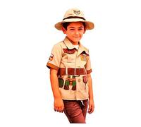 DEQUBE - Disfraz de explorador - unisex - multiples detalles y cinturón con hebilla (sombrero no incluido) - talla unica (915D00025)