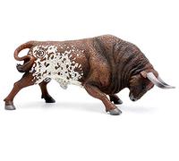 DEQUBE- Figura de Toro Bravo, marrón y blanco (10107) , color/modelo surtido