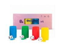 DEQUBE - Juego de Mesa - Accesorios parchís - 4 Jugadores - +6 años (943D00434)