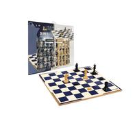 DEQUBE - Juego de Mesa - Ajedrez/Damas - con Accesorios - +7 años (943D00329)